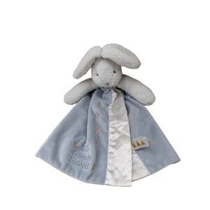 Bunnies By The Bay Best Friends Indeed Blue Bunny Buddy Blanket Lovey Security